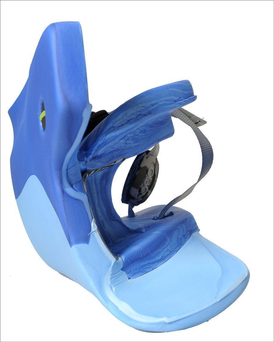 OBO | OBO HI REBOUND Legguards Peron Wing/Blue | HI REBOUND Legguards Peron Wing/Blue - Medium / Peron Wing/Blue | Total Hockey