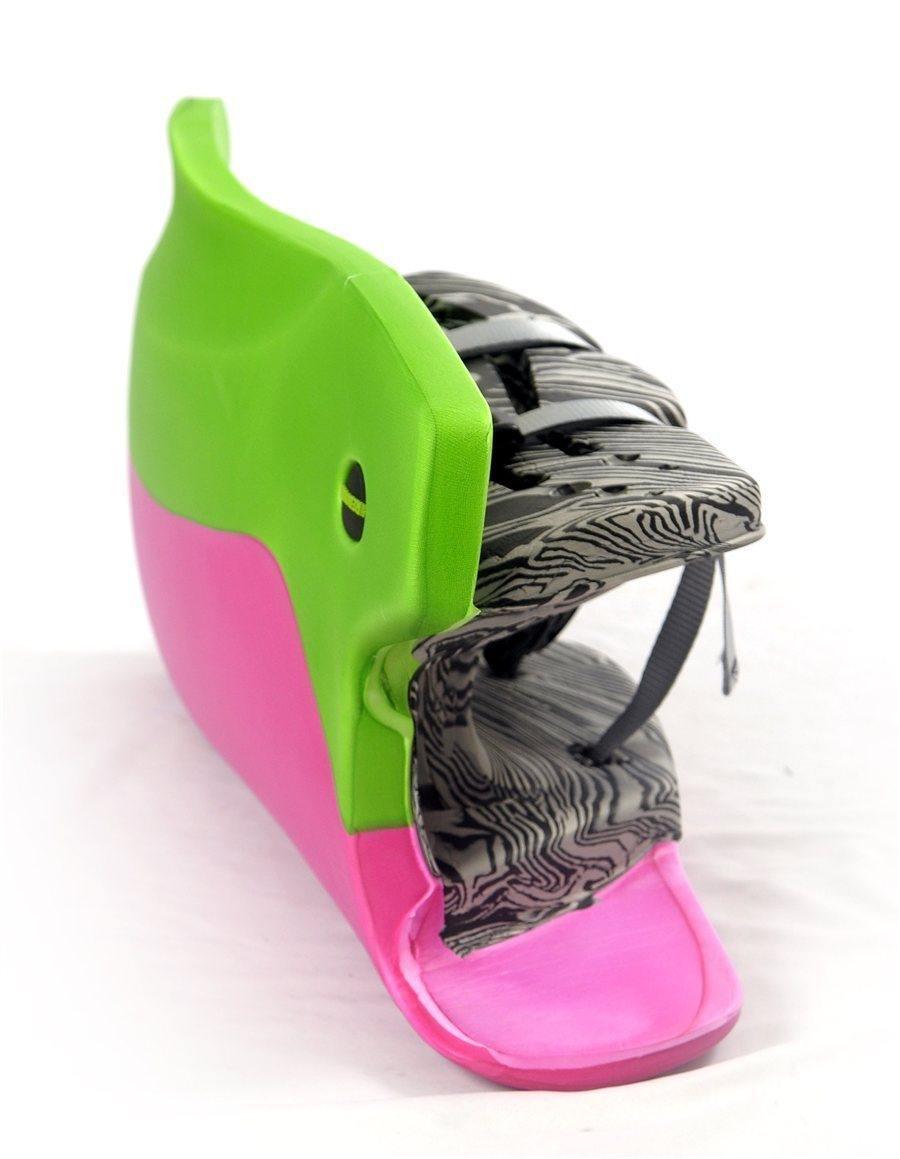 OBO | OBO HI REBOUND Legguards Pink Wing/Pink. | HI REBOUND Legguards Pink Wing/Pink. - Medium / Pink Wing/Pink | Total Hockey