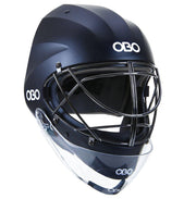 OBO | OBO ABS Helmet Black with Throat Guard | ABS Helmet Black with Throat Guard - Black / Small | Total Hockey