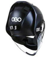 OBO | OBO ABS Helmet Black with Throat Guard | ABS Helmet Black with Throat Guard - Black / Small | Total Hockey