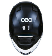 OBO | OBO ABS Helmet Black with Throat Guard | ABS Helmet Black with Throat Guard - Black / Small | Total Hockey