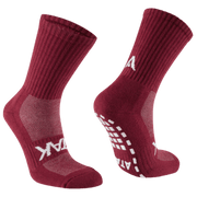ATAK | ATAK Non-Slip Mid Leg Socks Maroon | Non-Slip Mid Leg Socks Maroon - EUR 36-38 | UK 3-5 | Total Hockey