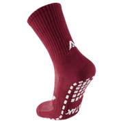 ATAK | ATAK Non-Slip Mid Leg Socks Maroon | Non-Slip Mid Leg Socks Maroon - EUR 36-38 | UK 3-5 | Total Hockey