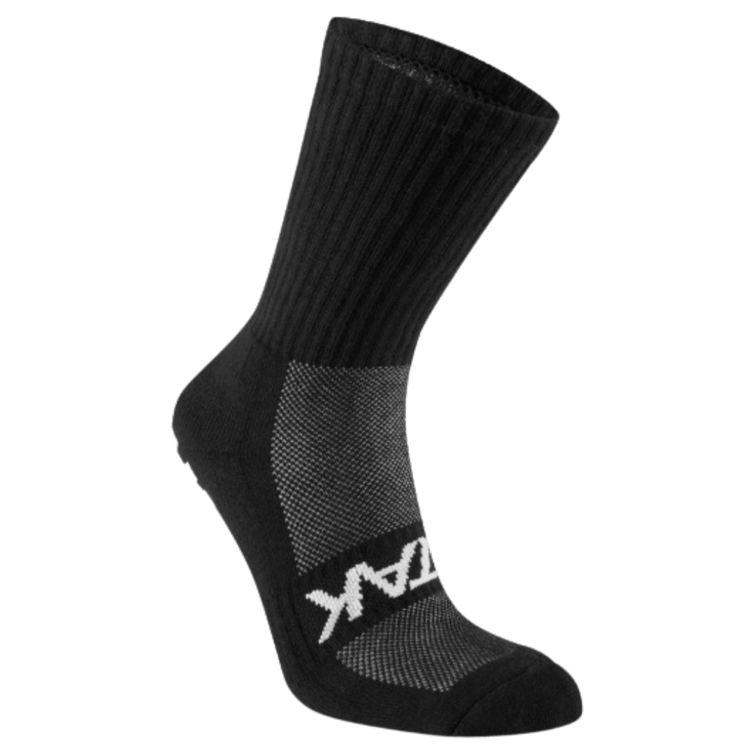 ATAK | ATAK Non-Slip Mid Leg Socks Black | Non-Slip Mid Leg Socks Black - EUR 36-38 | UK 3-5 | Total Hockey