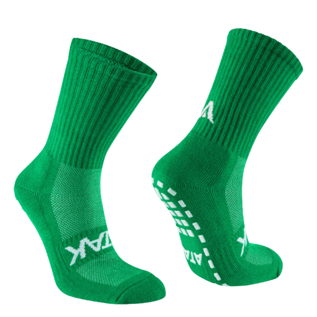 ATAK | ATAK Non-Slip Mid Leg Socks Green | Non-Slip Mid Leg Socks Green - EUR 36-38 | UK 3-5 | Total Hockey