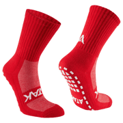 ATAK | ATAK Non-Slip Mid Leg Socks Red | Non-Slip Mid Leg Socks Red - EUR 36-38 | UK 3-5 | Total Hockey