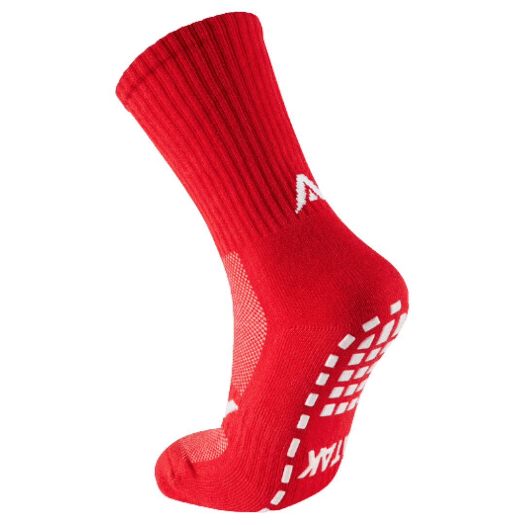 ATAK | ATAK Non-Slip Mid Leg Socks Red | Non-Slip Mid Leg Socks Red - EUR 36-38 | UK 3-5 | Total Hockey
