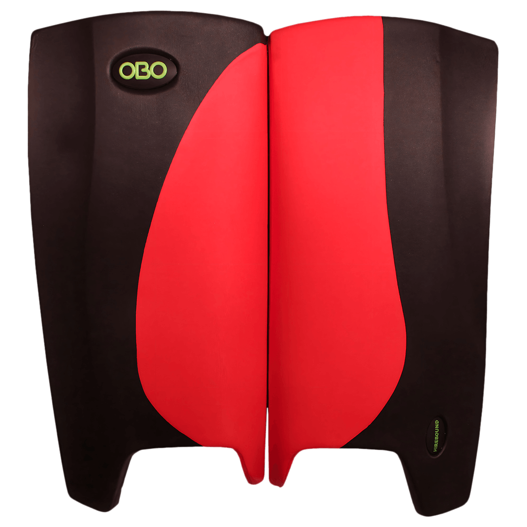 OBO | OBO HI REBOUND Legguards Black Wing/Red | HI REBOUND Legguards Black Wing/Red - Black Wing/Red / Medium | Total Hockey