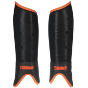 Byte | Byte SX Shinpads | SX Shinpads - Black/Orange / Small | Total Hockey