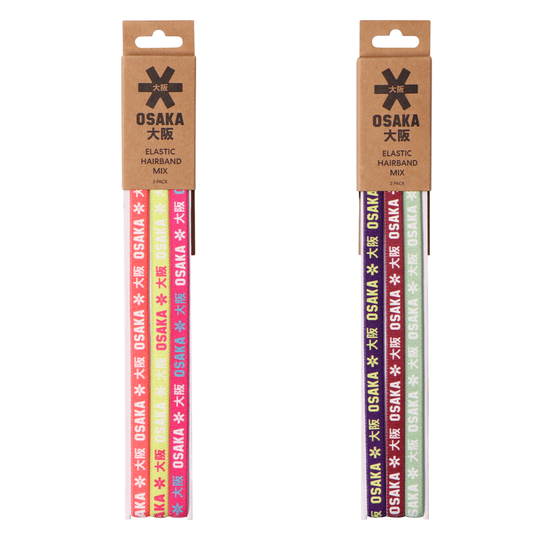 OSAKA Hockey | OSAKA Hockey Elastic Hairband Pack - Non Slip | Elastic Hairband Pack - Non Slip - Yin | Total Hockey