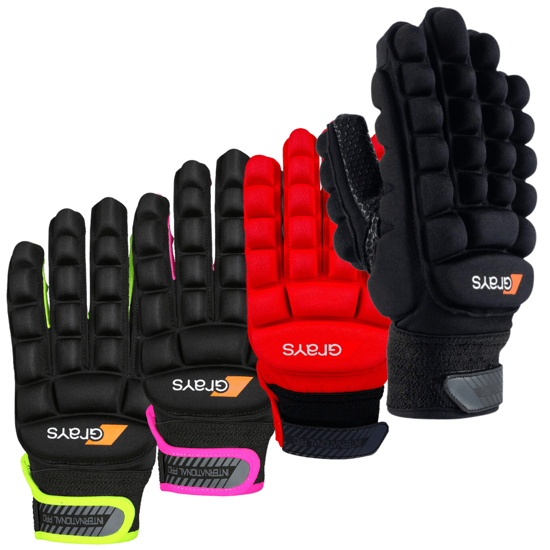 Grays | Grays International PRO Glove Right Hand | International PRO Glove Right Hand - Black / 2XSmall | Total Hockey