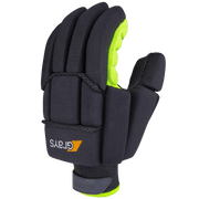 Grays | Grays Proflex 1000 Glove Right Hand | Proflex 1000 Glove Right Hand - Black/Yellow / XSmall | Total Hockey