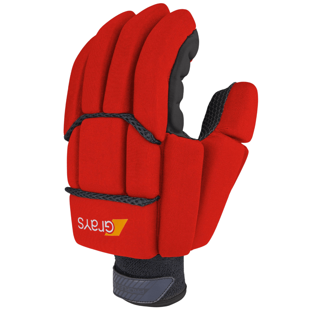 Grays | Grays Proflex 1000 Glove Right Hand | Proflex 1000 Glove Right Hand - Red / XSmall | Total Hockey