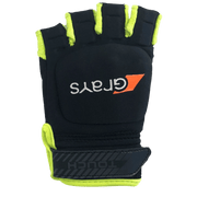 Grays | Grays Touch Glove Right Hand | Touch Glove Right Hand - Black/Yellow / 2XSmall | Total Hockey
