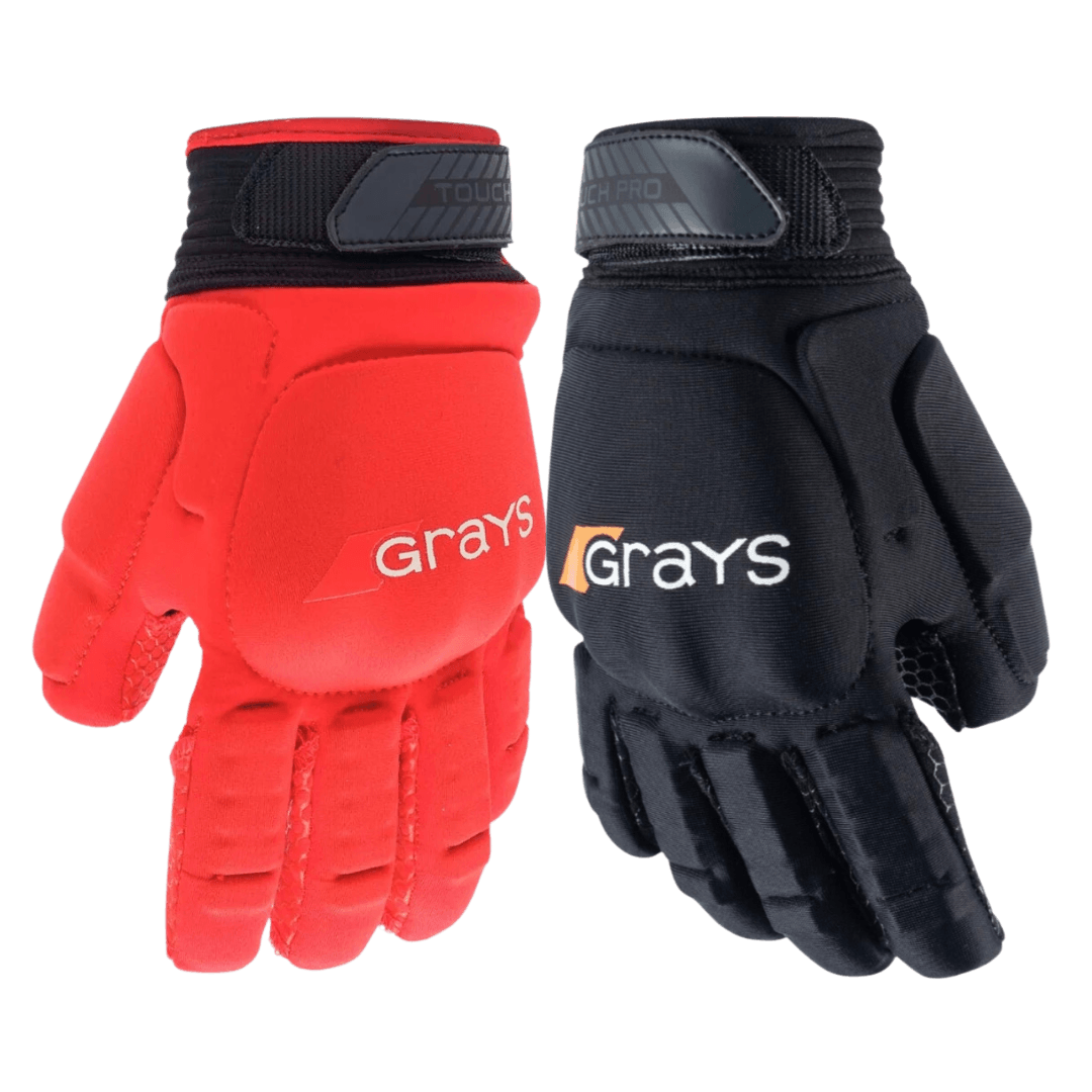 Grays | Grays Touch Pro Glove Left Hand | Touch Pro Glove Left Hand - Red / XSmall | Total Hockey