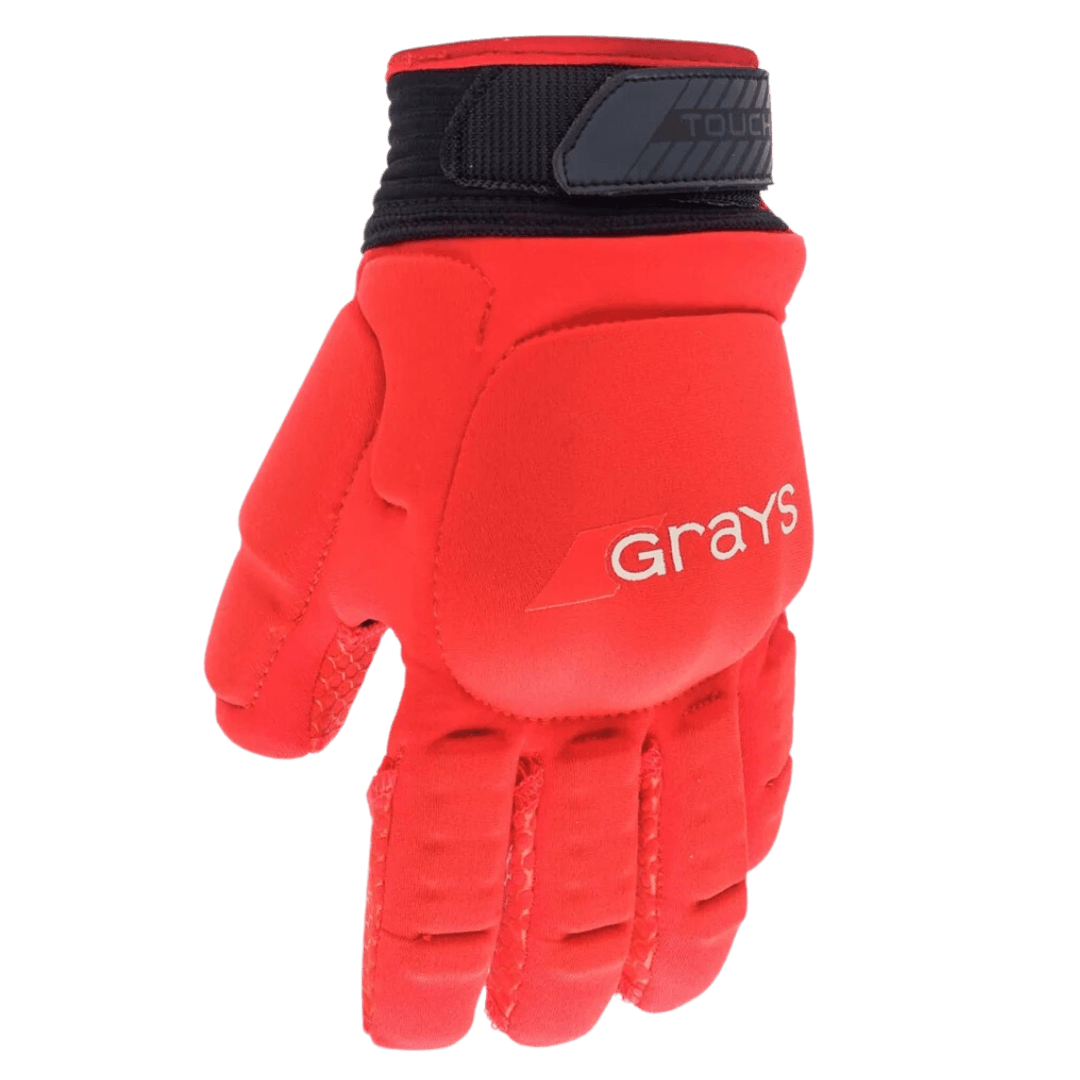 Grays | Grays Touch Pro Glove Left Hand | Touch Pro Glove Left Hand - Red / XSmall | Total Hockey