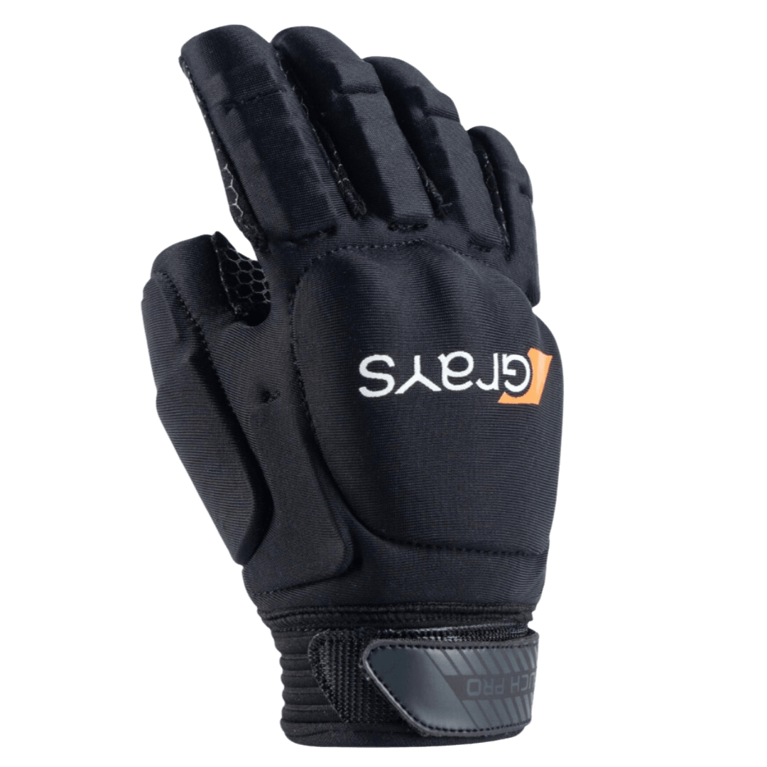 Grays | Grays Touch Pro Glove Right Hand | Touch Pro Glove Right Hand - Black / XSmall | Total Hockey