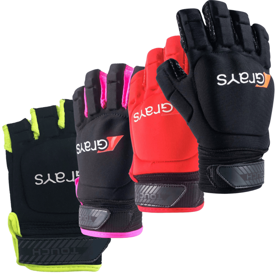 Grays | Grays Touch Glove Right Hand | Touch Glove Right Hand - Black/Yellow / 2XSmall | Total Hockey