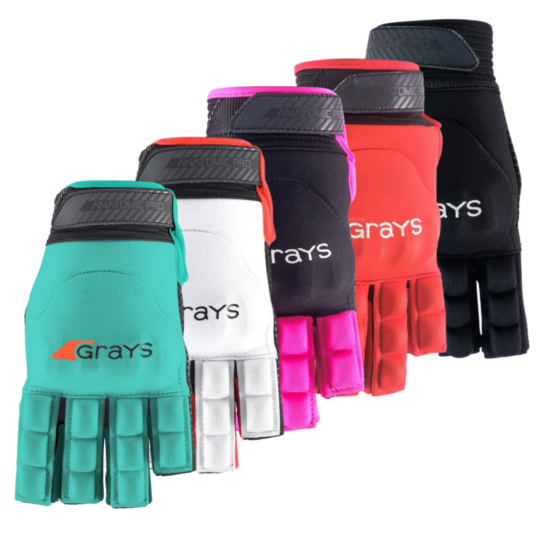 Grays | Grays Anatomic Pro Glove Left Hand | Anatomic Pro Glove Left Hand - Black/Pink / 2XSmall | Total Hockey