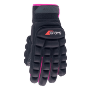 Grays | Grays International PRO Glove Left Hand | International PRO Glove Left Hand - Black/Pink / 2XSmall | Total Hockey