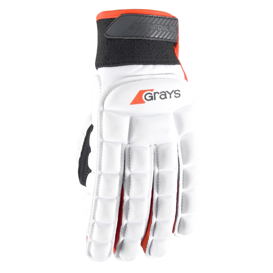 Grays | Grays International PRO Glove Left Hand | International PRO Glove Left Hand - White / 2XSmall | Total Hockey