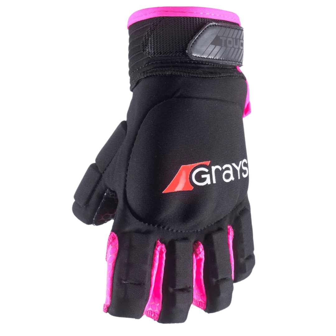 Grays | Grays Touch Glove Left Hand | Touch Glove Left Hand - Black/Pink / 2XSmall | Total Hockey