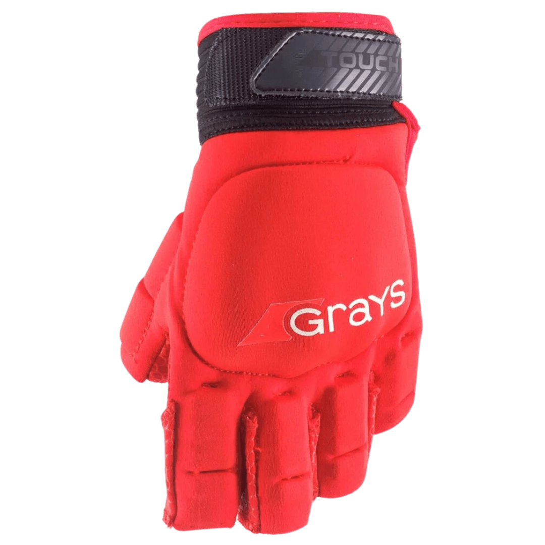 Grays | Grays Touch Glove Left Hand | Touch Glove Left Hand - Red / 2XSmall | Total Hockey