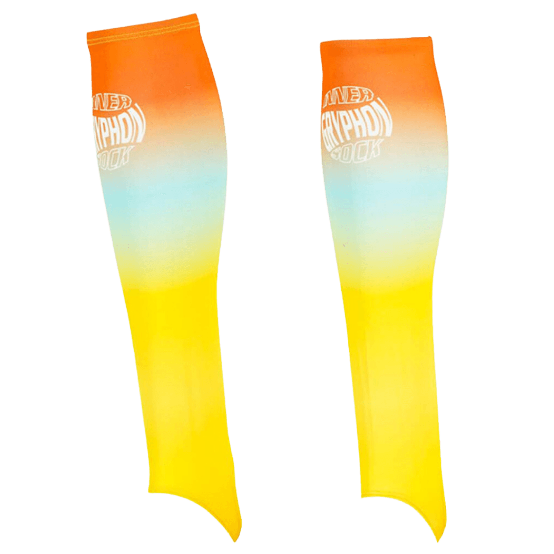 Gryphon Hockey | Gryphon Hockey Inner Sock With Stirrup - Orange Sunset | Inner Sock With Stirrup - Orange Sunset - Junior | Total Hockey