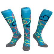 Hingly | Hingly Multi Hearts Blue | Multi Hearts Blue - EUR 31-35 | UK 12.5-3 | Total Hockey