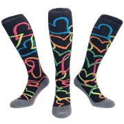 Hingly | Hingly Multi Hearts Grey | Multi Hearts Grey - EUR 31-35 | UK 12.5-3 | Total Hockey