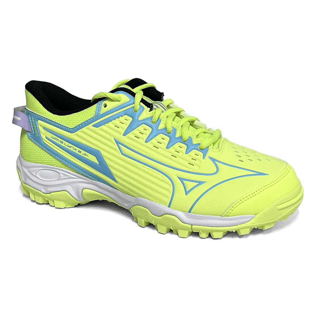 Total Hockey | Total Hockey Mizuno Lynx Jr Hockey Shoe | Mizuno Lynx Jr Hockey Shoe - Neo Lime | Total Hockey