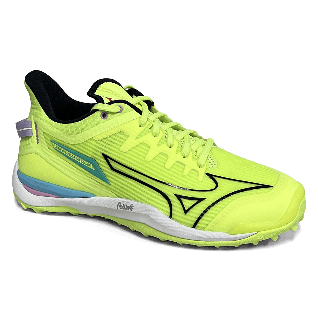 Total Hockey | Total Hockey Mizuno Leopardus Hockey Shoe | Mizuno Leopardus Hockey Shoe - Neo Lime | Total Hockey