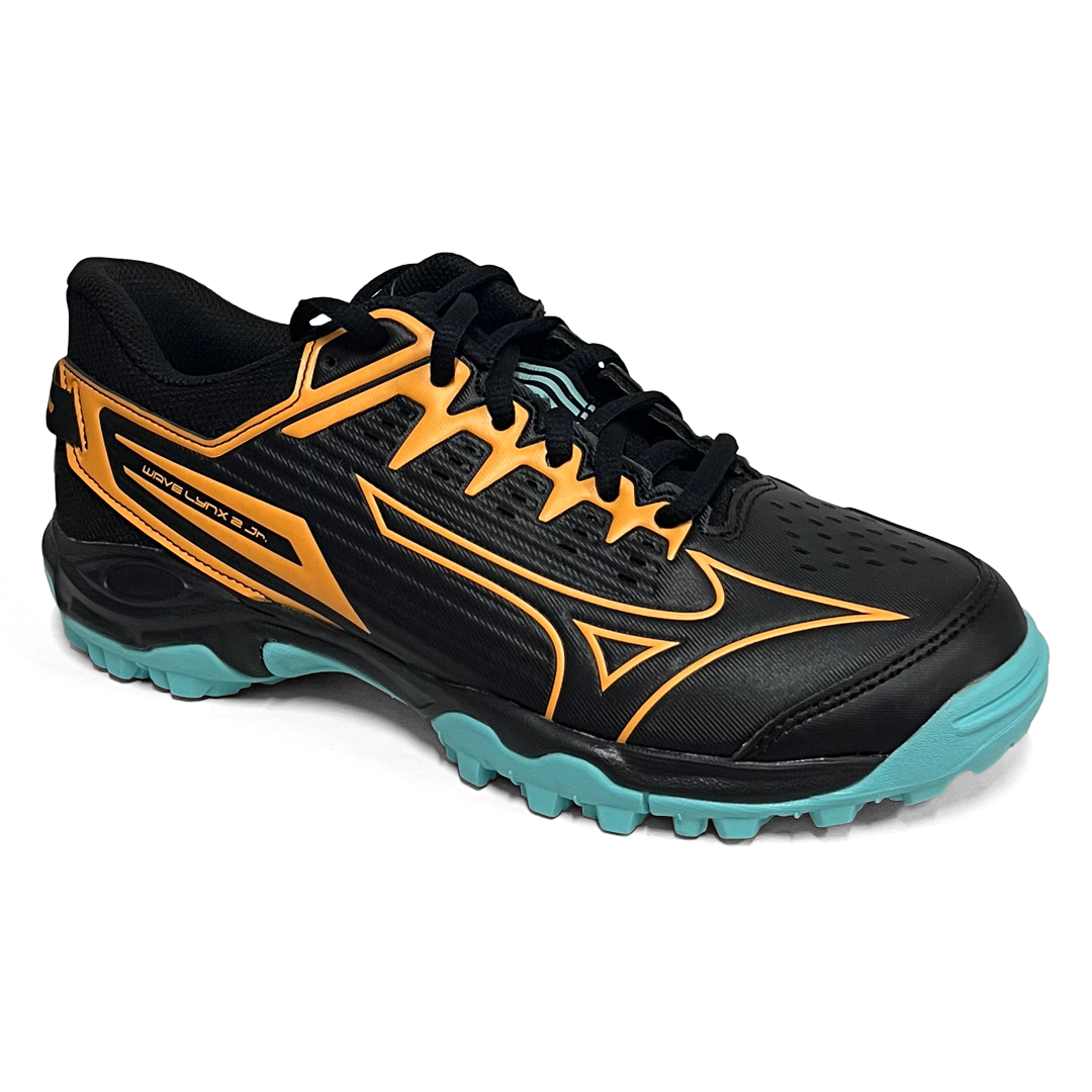 Total Hockey | Total Hockey Mizuno Lynx Jr Hockey Shoe | Mizuno Lynx Jr Hockey Shoe - Black | Total Hockey
