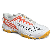 Total Hockey | Total Hockey Mizuno Lynx Hockey Shoe | Mizuno Lynx Hockey Shoe - White/Fiery Coral | Total Hockey