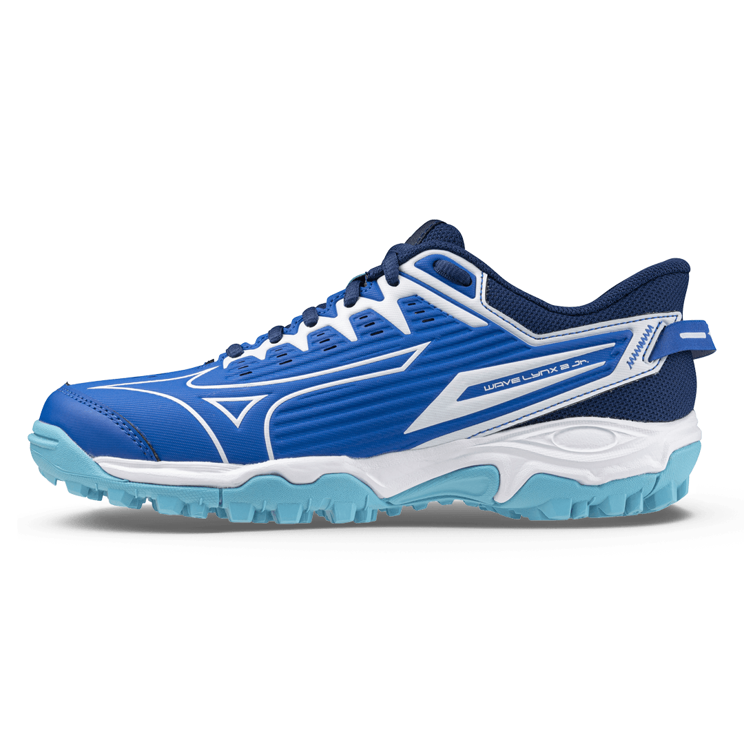 Mizuno | Mizuno Wave Lynx 2 Mugen Blue Jr (2024) | Wave Lynx 2 Mugen Blue Jr (2024) - EUR 32.5 | UK 1 | Total Hockey