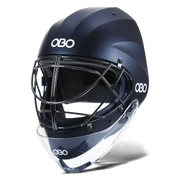 OBO | OBO ABS Helmet Black with Throat Guard | ABS Helmet Black with Throat Guard - Black / Small | Total Hockey