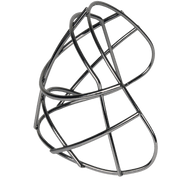 OBO | OBO ABS Helmet Cage | ABS Helmet Cage - Silver / XSmall | Total Hockey