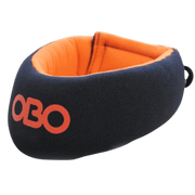 OBO | OBO CLOUD Throat Guard Black | CLOUD Throat Guard Black - Black/Orange / One Size | Total Hockey