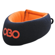OBO | OBO CLOUD Throat Guard Black | CLOUD Throat Guard Black - Black/Orange / One Size | Total Hockey