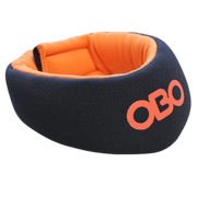 OBO | OBO CLOUD Throat Guard Black | CLOUD Throat Guard Black - Black/Orange / One Size | Total Hockey