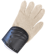 OBO | OBO Cotton Left Hand Inner Glove with Pad | Cotton Left Hand Inner Glove with Pad - Black / One Size | Total Hockey