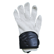 OBO | OBO Cotton Left Hand Inner Glove with Pad | Cotton Left Hand Inner Glove with Pad - Black / One Size | Total Hockey