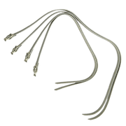 OBO | OBO Front Kicker Straps | Front Kicker Straps - Silver / Set | Total Hockey