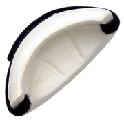 OBO | OBO Helmet Replacement Chin Cup | Helmet Replacement Chin Cup - Black/White / One Size | Total Hockey