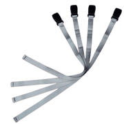 OBO | OBO Legguard Straps | Legguard Straps - Silver / One Set | Total Hockey