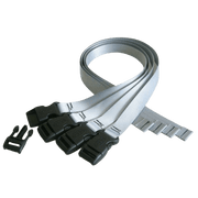 OBO | OBO Legguard Straps | Legguard Straps - Silver / One Set | Total Hockey