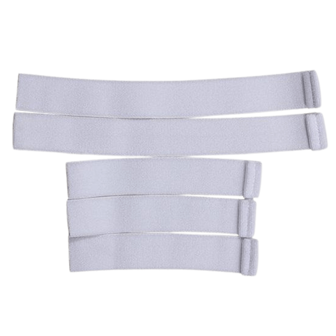 OBO | OBO PE Elasticted Helmet Straps | PE Elasticted Helmet Straps - White / One Set | Total Hockey
