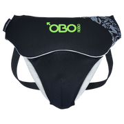 OBO | OBO ROBO Groin Guard Male | ROBO Groin Guard Male - Black/Green / One Size | Total Hockey