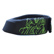 OBO | OBO ROBO Throat Guard | ROBO Throat Guard - Black/Green / One Size | Total Hockey