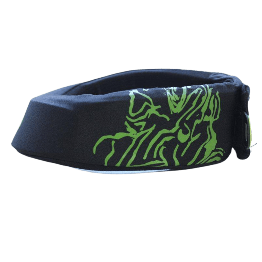 OBO | OBO ROBO Throat Guard | ROBO Throat Guard - Black/Green / One Size | Total Hockey